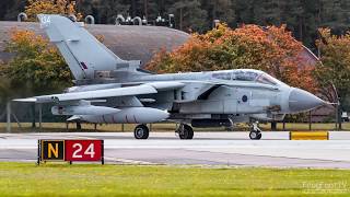 RAF Tornado GR4 AFTERBURNER departure from RAF Lakenheath [upl. by Nnaeirrac]