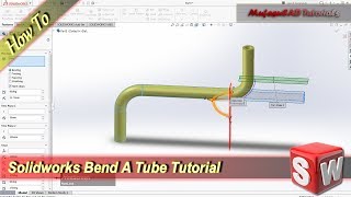 Solidworks Tutorial How To Bend A Tube [upl. by Lemert]