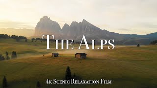 The Alps 4K  60 Minute Relaxation Film with Calming Music [upl. by Finstad]