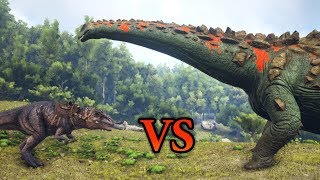 FULL IMPRINT GIGA vs TITANOSAUR  ARK Survival Evolved  Cantex [upl. by Etteniotna]