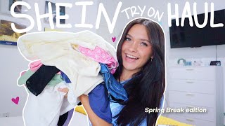 SPRING BREAK TRY ON CLOTHING HAUL ft SHEIN [upl. by Oilejor263]