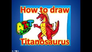 How to draw Titanosaurus [upl. by Menis]