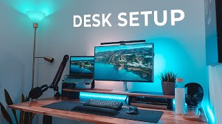 The MODERN Home Office Setup – DIY Transformation  Desk Tour [upl. by Xad474]