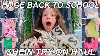 HUGE TRENDY BACK TO SCHOOL SHEIN TRYON HAUL 2021 [upl. by Hartill]