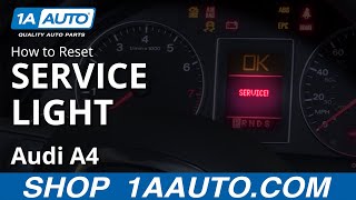 How to Reset Service Light 0409 Audi A4 [upl. by Sclater710]