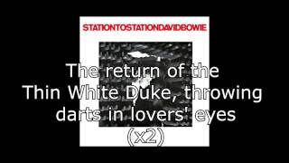 Station to Station  David Bowie  Lyrics [upl. by Olathe95]