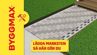 Lägga marksten så här gör du [upl. by Wurtz]