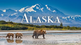 Alaska 4K  Scenic Relaxation Film With Calming Music [upl. by Breana]