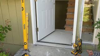 Jeld Wen Front Door Installation  Really crappy products and craftsmanship PART 1 [upl. by Mannuela181]