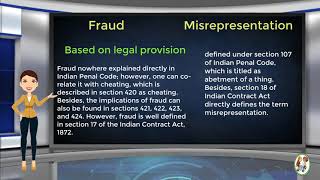 What is Difference Between Fraud amp Misrepresentation [upl. by Eninotna197]