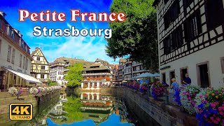 Petite France Strasbourg  Walking Tour 4K UHD [upl. by Farleigh]