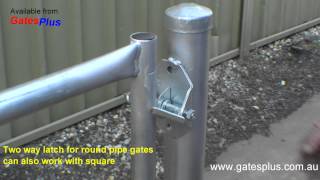 Gate Latch 2 way for round pipe and square [upl. by Yeleak476]