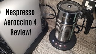 Nespresso Aeroccino 4 Milk Frother Review  Worth upgrading from the Aeroccino 3 [upl. by Litt]