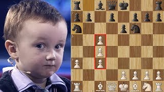 3 Year Old Chess Prodigy Misha vs Anatoly Karpov [upl. by Karilynn462]