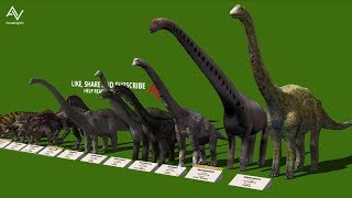 Dinosaur Size Comparison 3D  Smallest to Biggest [upl. by Doane]