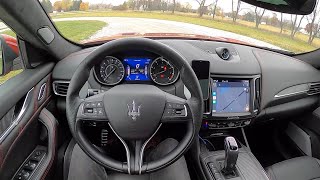 2020 Maserati Levante Trofeo  POV Driving Impressions [upl. by Ivek]