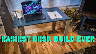 The EASIEST DIY Desk Anyone Can Build and CHEAP [upl. by Dayiz]