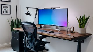 My Desk Setup  Home Office Tour 2023 [upl. by Anuala969]