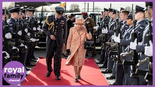 The Queen Inspects UKs Fighter Jets on Royal Visit to RAF Marham [upl. by Uta]