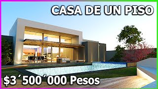 HERMOSA CASA DE UN PISO CON ALBERCA 4 RECAMARAS 311m2 [upl. by Ordnazil]