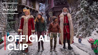 The Christmas Chronicles 2  Kurt Russell amp Goldie Hawn Tour Santa’s Village Scene  Netflix [upl. by Yelkcub133]