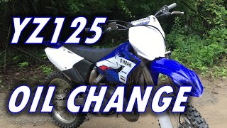 Yamaha YZ125 Oil Change [upl. by Carlson]