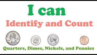 Counting Money Quarters Dimes Nickels Pennies [upl. by Ilime421]