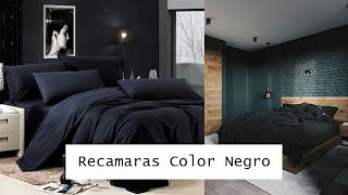 26 Recamaras de Color Negro Ideas para tu recamara  DECORACIÓN DESING [upl. by Gotthelf]