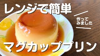 食べたい時にすぐ作れる♩レンジでマグカッププリン [upl. by Aerdnaeel]