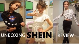 SHEIN KIDS TRY ON HAUL amp REVIEW  FASHION CLOTHING FOR GIRLS  WHY IS SHEIN SO CHEAP [upl. by Ardnos]