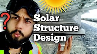 Solar Plant Structure Calculation  Design Safety  Testing [upl. by Punke560]