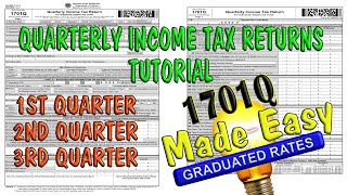 How to FILLOUT 1701Q Quarterly Income Tax Returns [upl. by Vivyan]