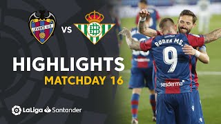 Highlights Levante UD vs Real Betis 43 [upl. by Dixon121]