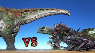 Titanosaur vs ALL OTHER CREATURES in ARK UPDATED VERSION  ARK Survival Evolved  Cantex [upl. by Leohcin]