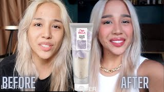 Wella PEARL BLONDE Color Fresh Mask Review [upl. by Teevens]