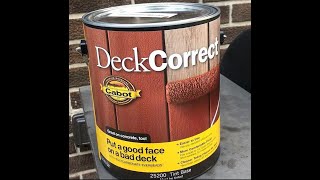 Product Review Deck Correct by Cabot [upl. by Gnuhp884]