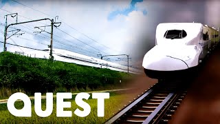 How Japan’s HighSpeed Bullet Train Works  Rise Of The Machines [upl. by Nawak136]