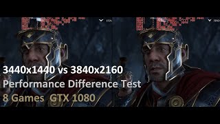 3440x1440 vs 4K 3840x2160 Performance Difference Test i5 4690kGTX 1080 [upl. by Joycelin]