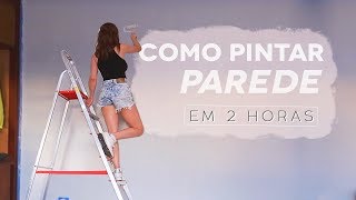 DIY  Como pintar Parede em 2h MTO fácil [upl. by Ivar]