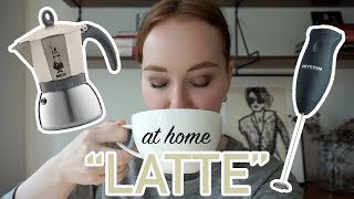 HOW TO MAKE A quotLATTEquot AT HOME moka pot  frother [upl. by Ilehs]