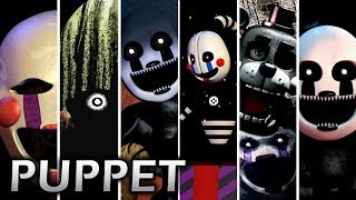 Evolution of Puppet in FNAF 20142018 [upl. by Filide]