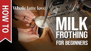 How To Milk Frothing for Beginners 5 Tips [upl. by Edythe185]