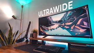 2022 Home Office Setup  Ultrawide DIY Desk Upgrade  Tour [upl. by Worth]