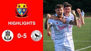 Caerleon 05 Cwmbrân Town  Gwent FA Senior cup  Quarter final highlights [upl. by Elorak899]